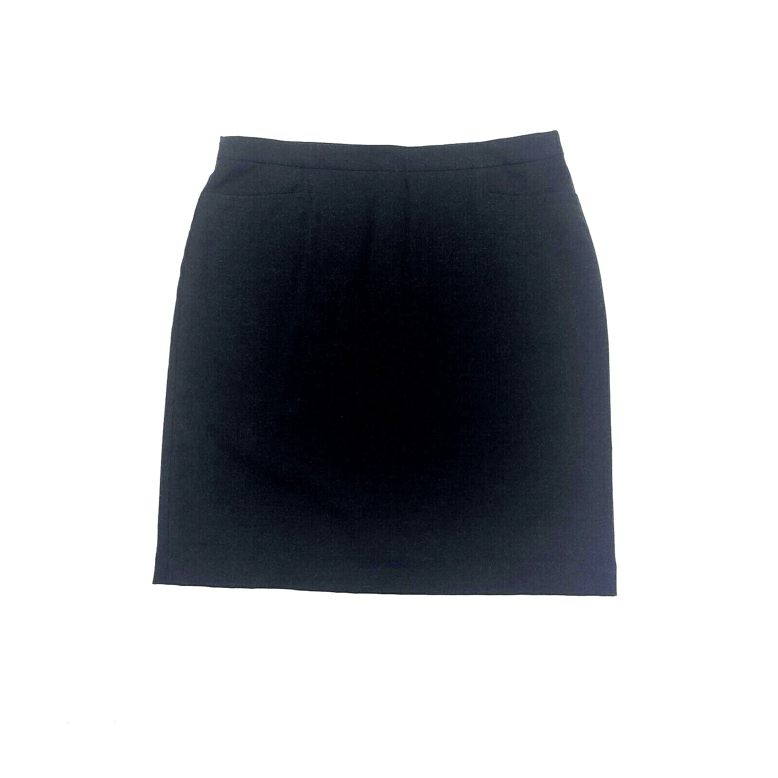 Vintage Petite Sophisticate Black Front Pocket Pencil Mini Skirt Size 12