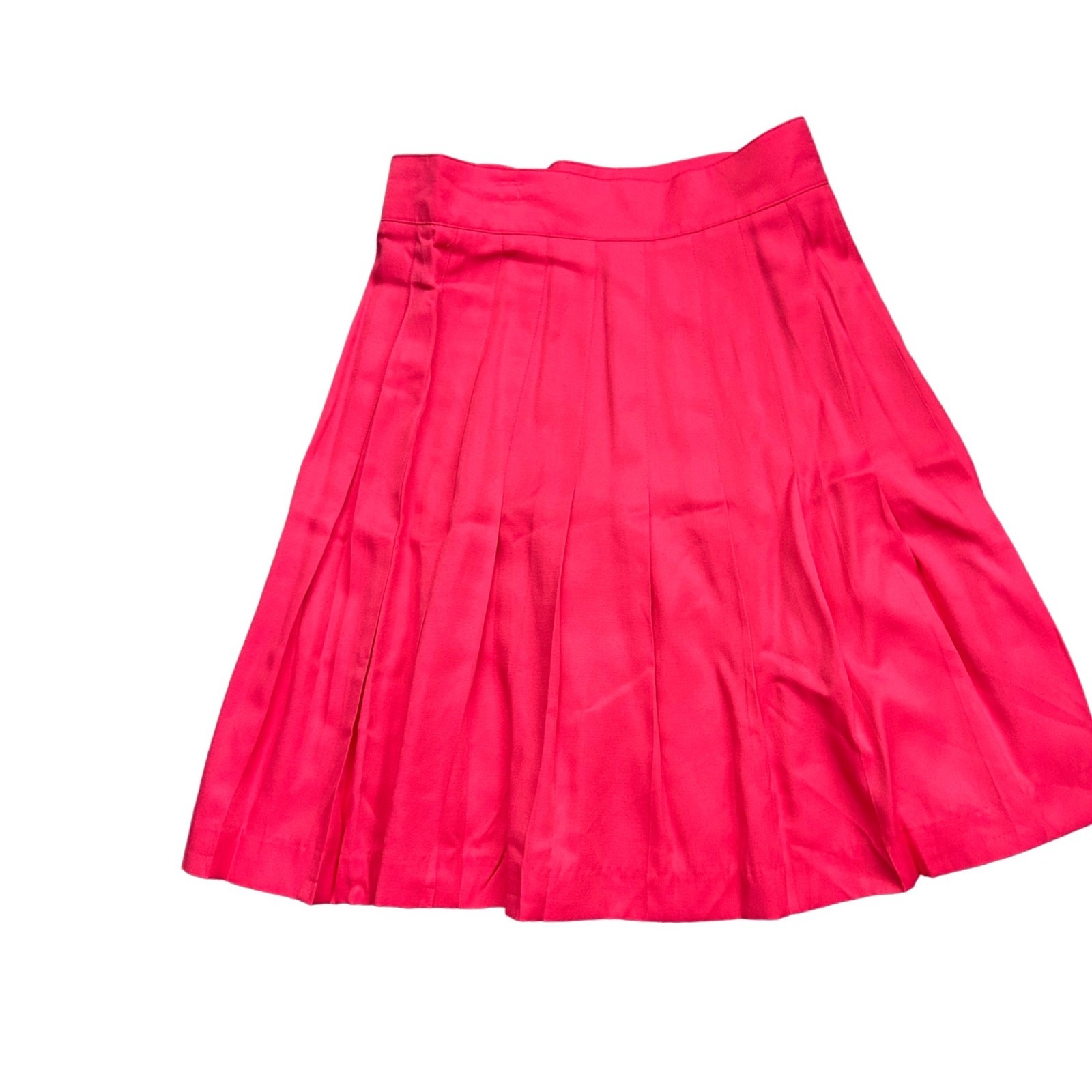 NWT 90s Express Pleated Skirt Pink High Waist A Line Mini Womens Size 3 ^