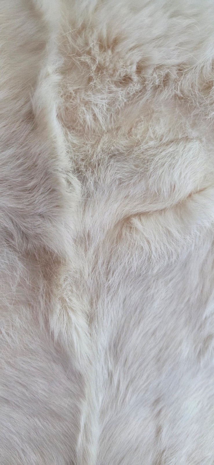 Vintage 1960s Ivory Genuine Fur Stole Satin Lined Bridal Evening Wrap Capelet