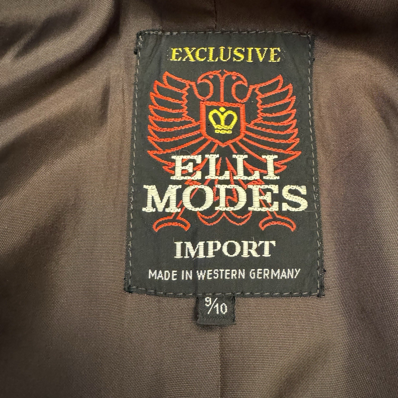 VTG Elli Modes Wool Belted Wrap Coat Women&rsquo;s 9/10 Glen Plaid Equestrian Germany