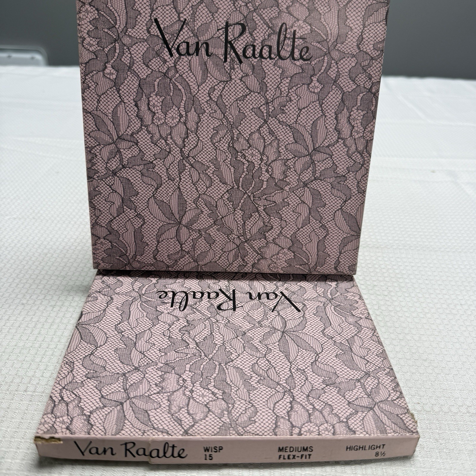 6 Vtg 50s Van Raalte Wisp 15 Highlight 8.5M Nylon Stockings Seams New 2 Boxes