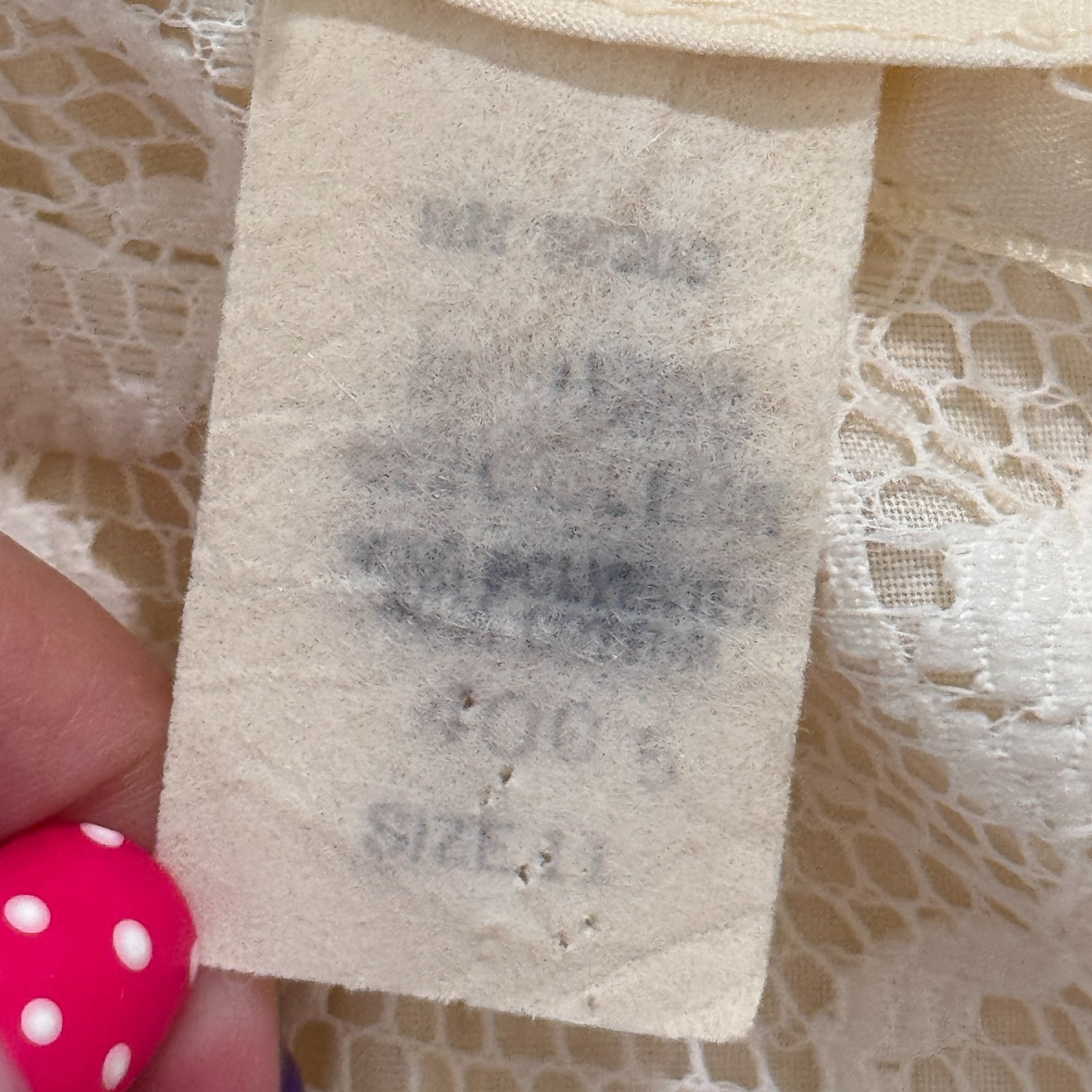 Vintage 70s Ivory Cream Lace Prairie Maxi Dress Size 11 Cottagecore Wedding Boho