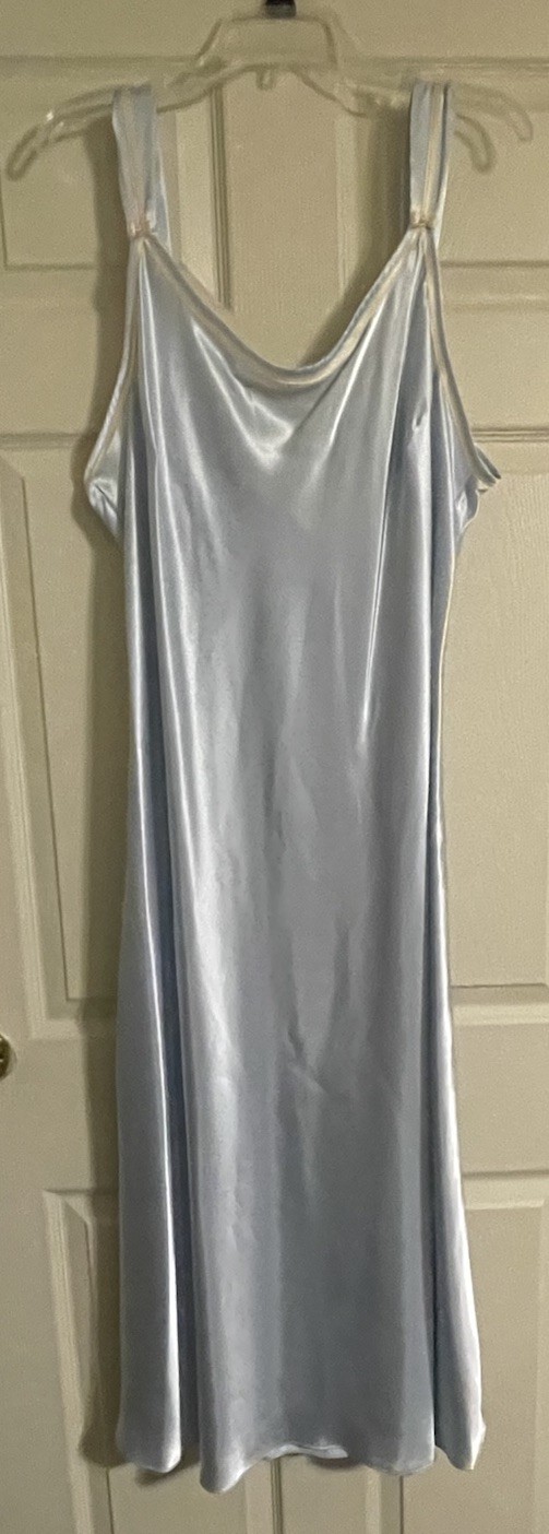Vintage Jones New York Nightgown Women’s 2X Powder Blue Full Length Polyester