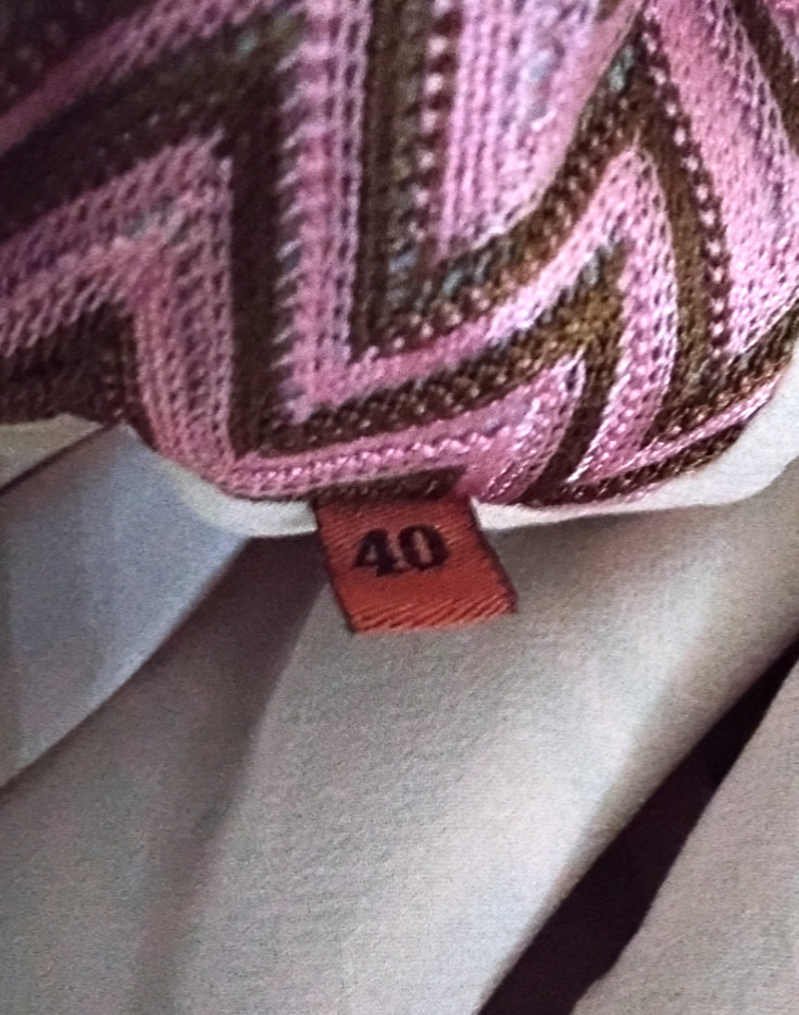 RARE Vintage MISSONI Chevron Coat Jacket Pink Brown 1960s-70s