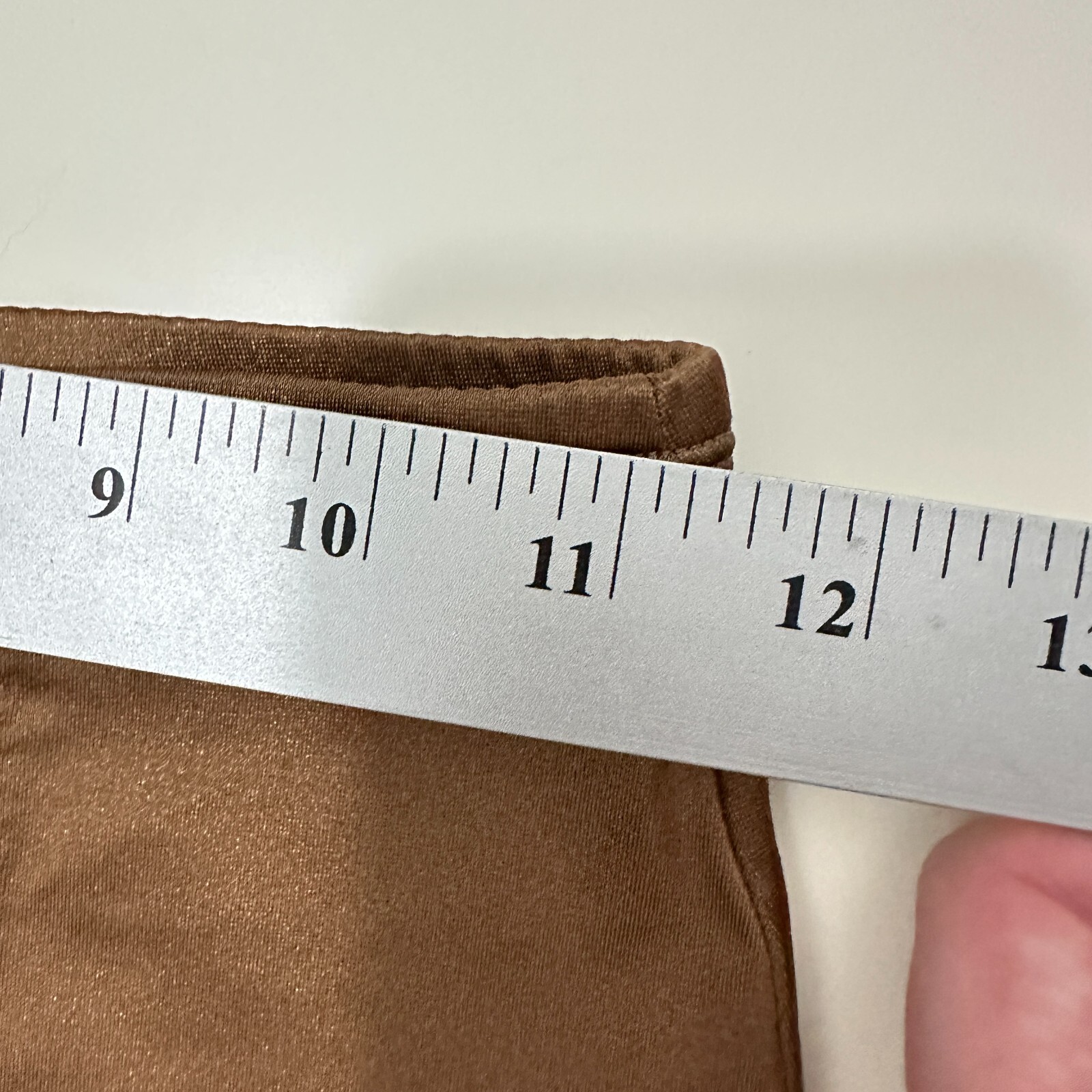 Vintage Sears Brief Support Panty Sissy Granny Hi Waist XL Brown Copper Shimmer