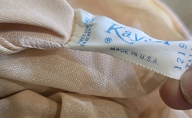 VTG Kayser Nude Strapless Slip Nylon Style 12199 Tall 38 Bust Side Slits VGUC