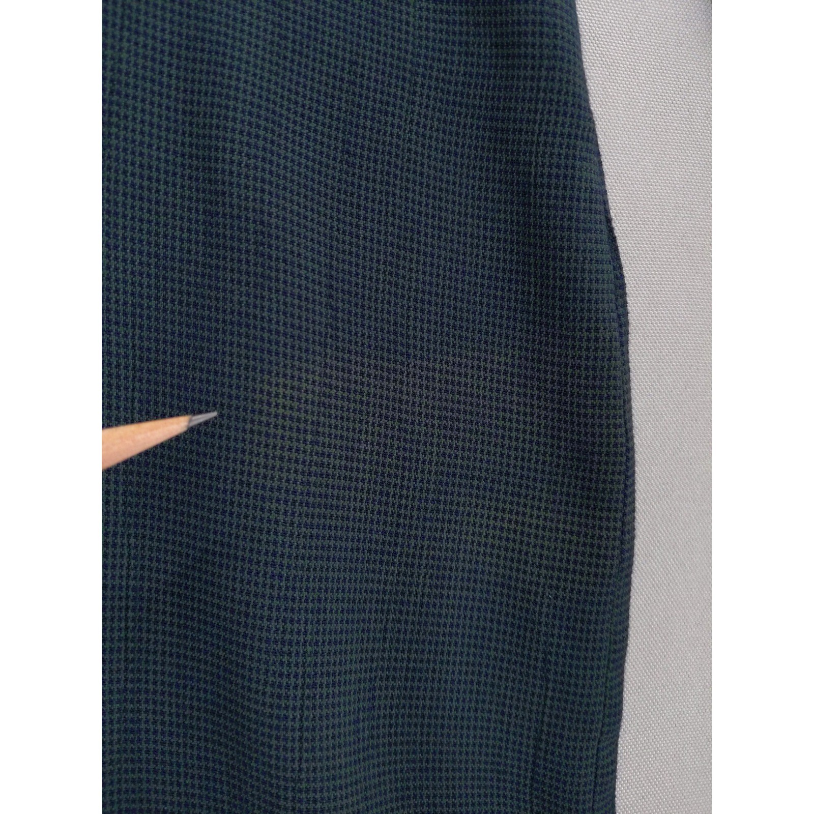 Vintage 90s EXPRESS Rayon Button Front Maxi Dress Sz L Green Check Tie Back
