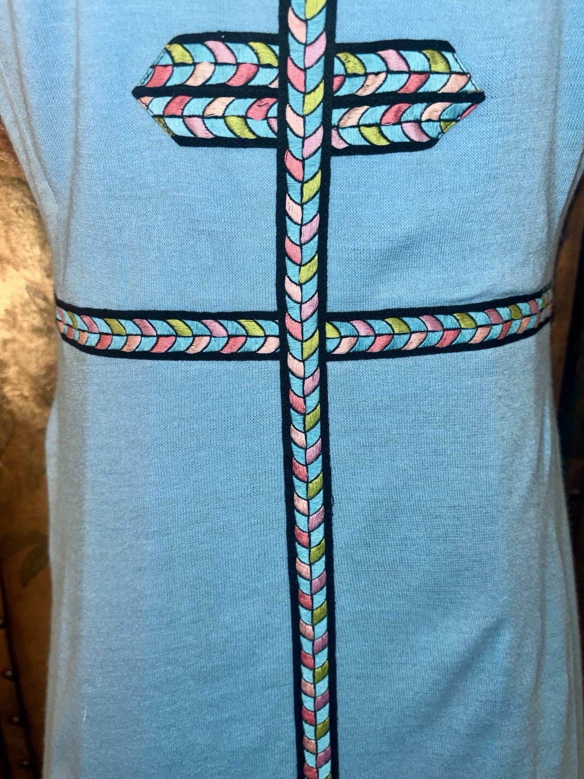 Super Rare 1960s Lilly Pulitzer”The Lilly” Maxi Dress w Chevron Embroidery