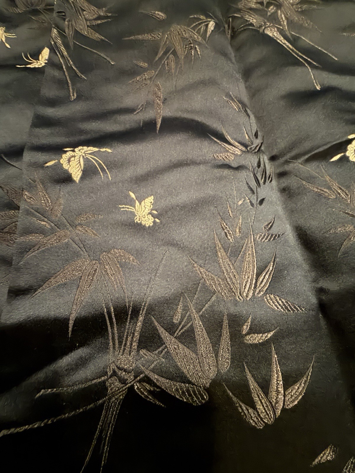 Dynasty Brand Chinese Silk/ Embroidered Robe Reversible , Hong Kong 1950-1960