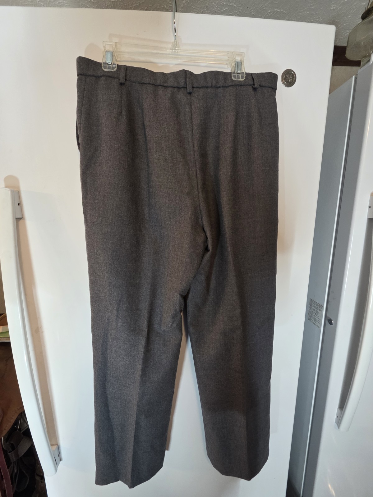 Vintage Pendleton Wool Trousers Grey Flat Front Dress Slacks Pants Made in…