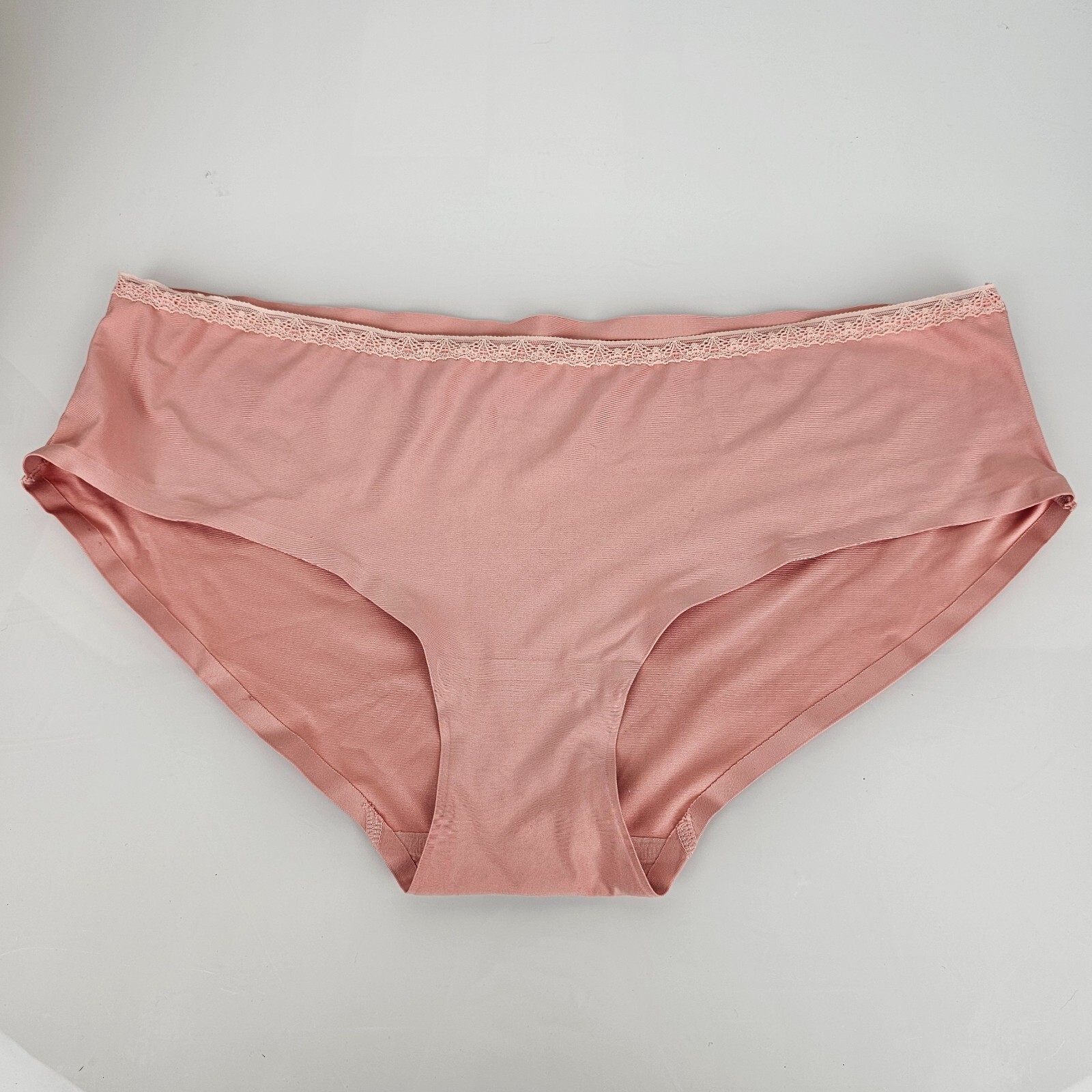 Marilyn Monroe Pink Microfiber Silky Hiphugger Panties Lace XL 8