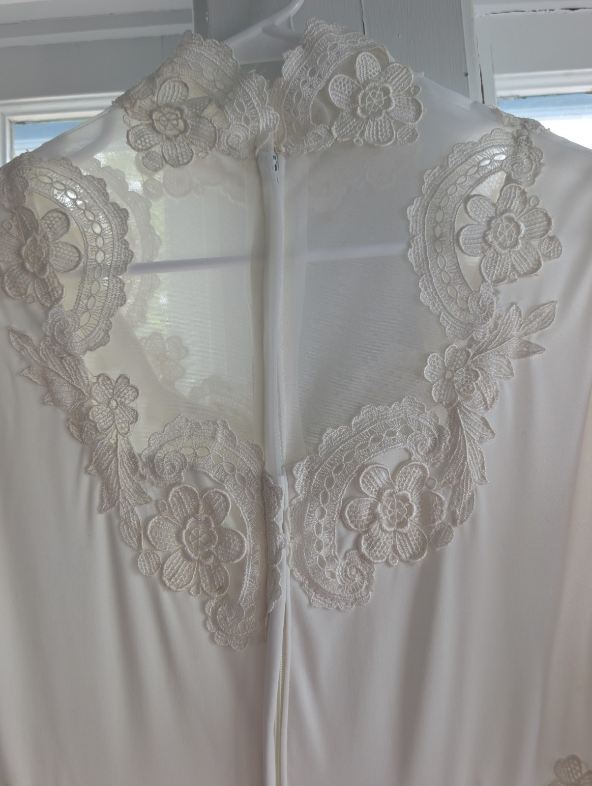 VTG 70s Gunne Sax Sz. 13/14 Romantic Wedding Bridal Lace Prairie Dress