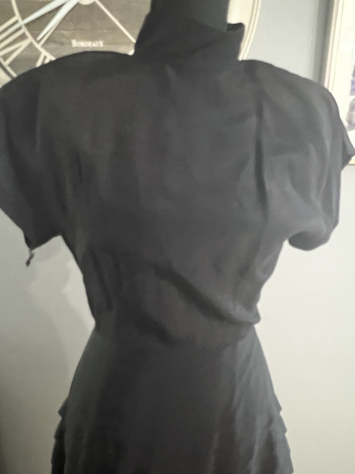 Women&rsquo;s Vintage Dress Size 5/6 Renditions New York Black Rayon Made in USA 80’s