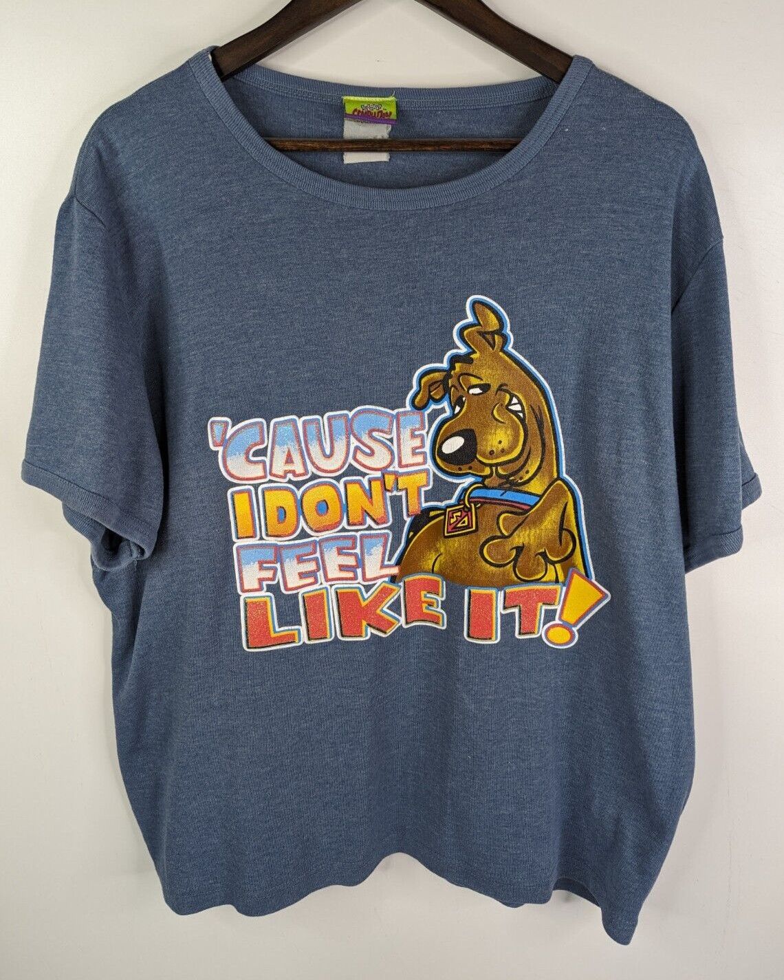 Vintage Scooby Doo « Cause I don&rsquo;t Feel Like it » T-Shirt Cartoon Network Women