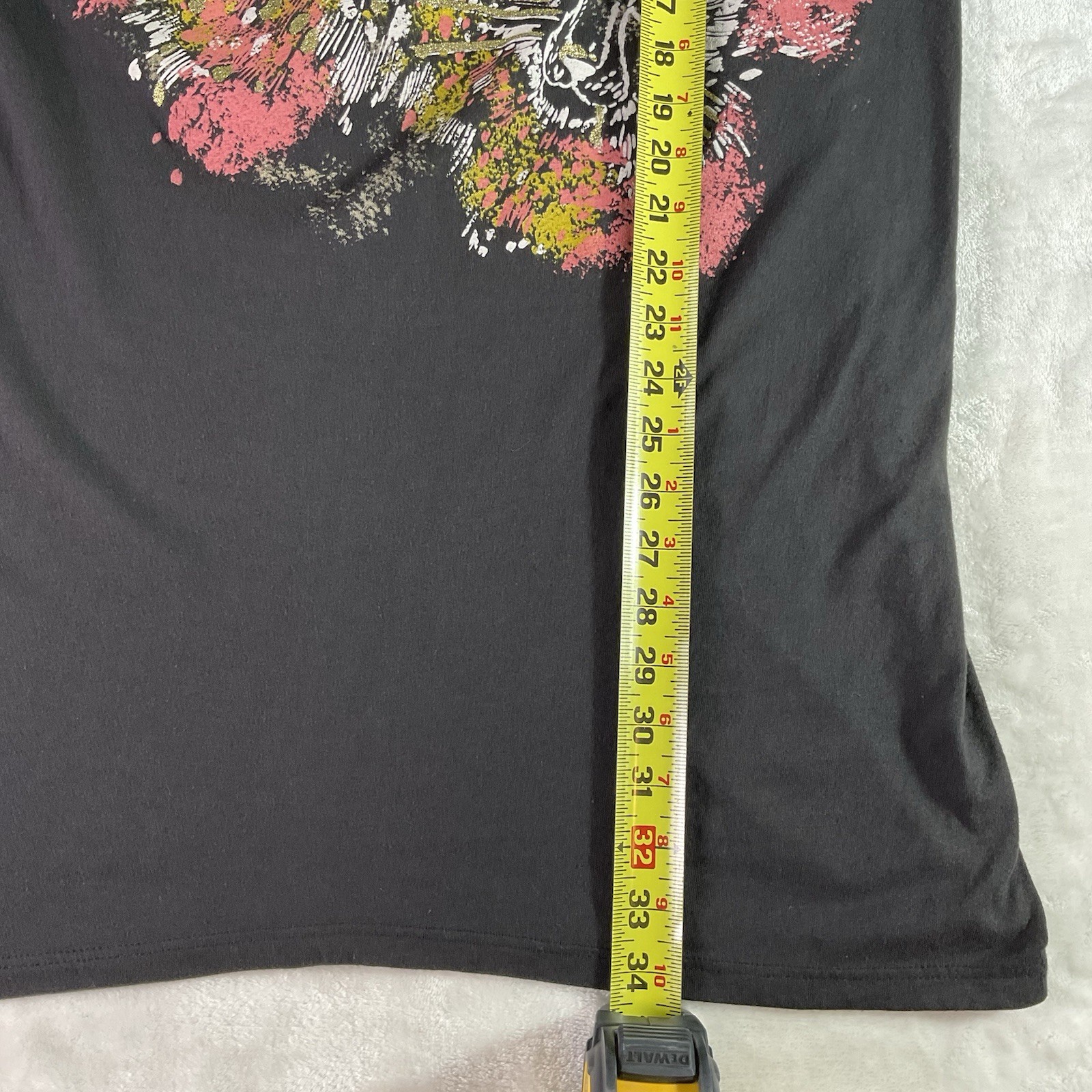 Vtg Undercover Wear Leopard Sparkle Sleep Shirt One Size Single Stitch USA Made