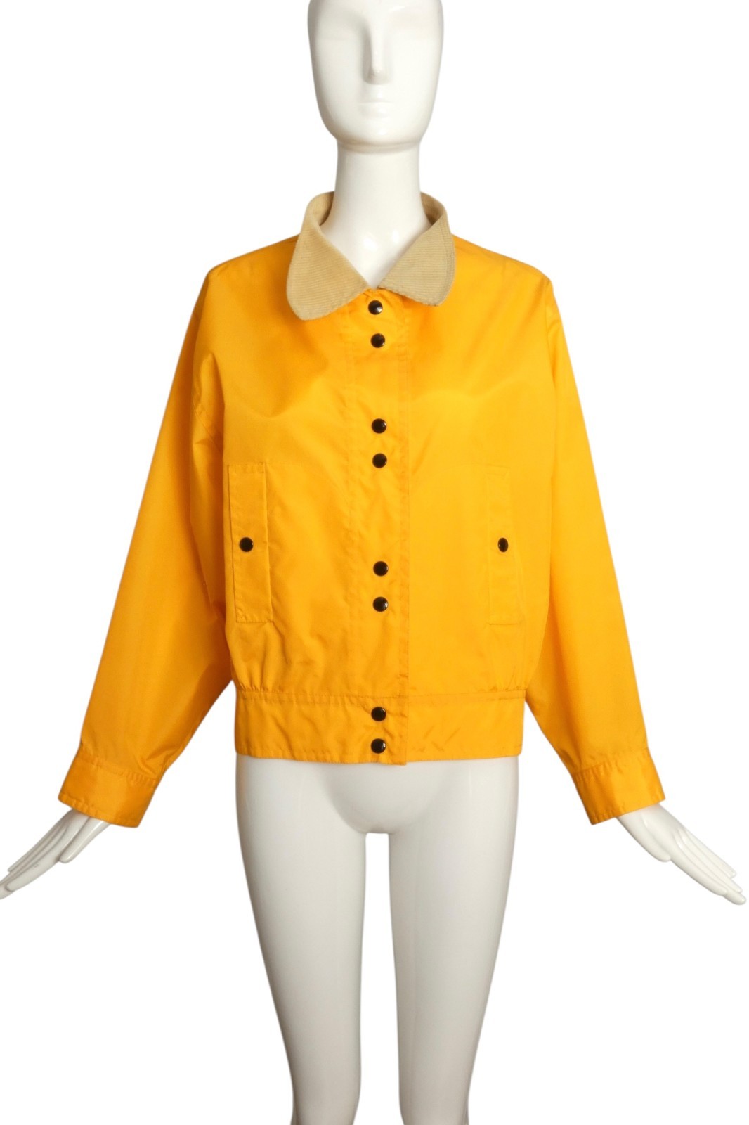 PIERRE CARDIN- 1998 Yelllow Rip Stop Jacket, Size 8