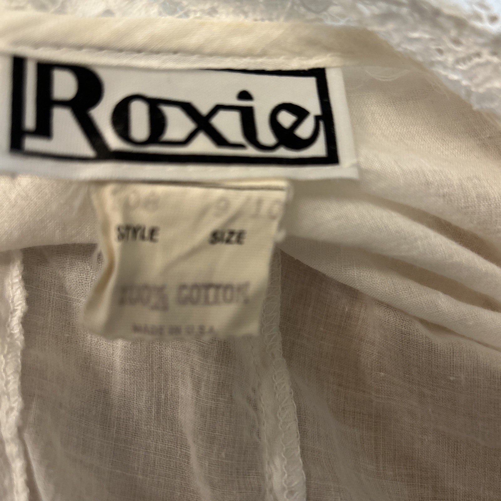 Antique/ Vintage Prairie Edwardian Victorian white blouse S 100% Cotton