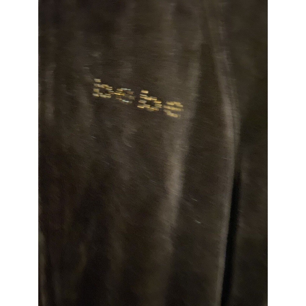 BEBE Y2K Medium Tracksuit Hoodie Jacket Vintage Velvet Velour Brown Embellished