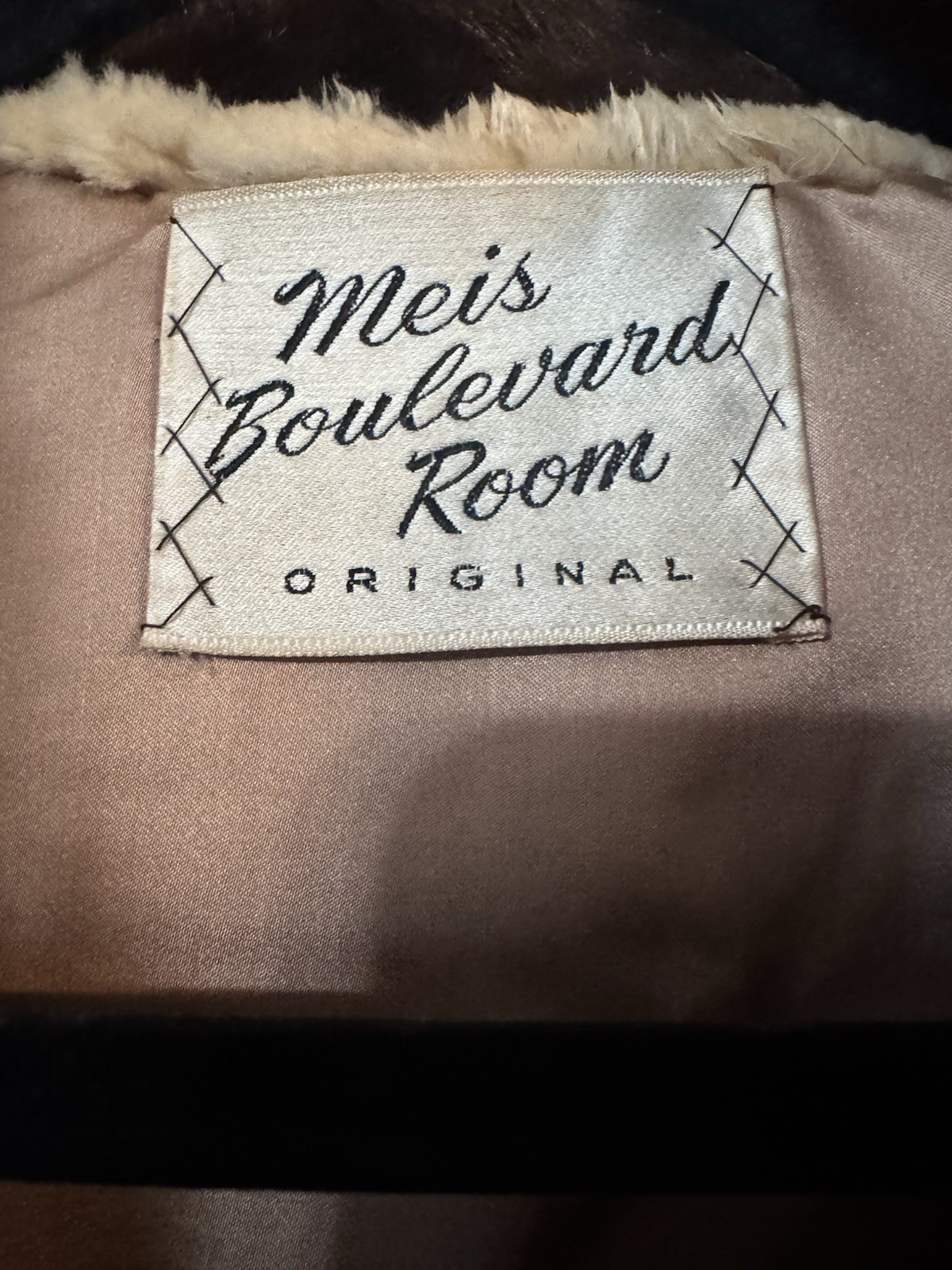 60’s/70’s Meis Boulevard Room Original Fur Coat See Measurements Hollywood Glam