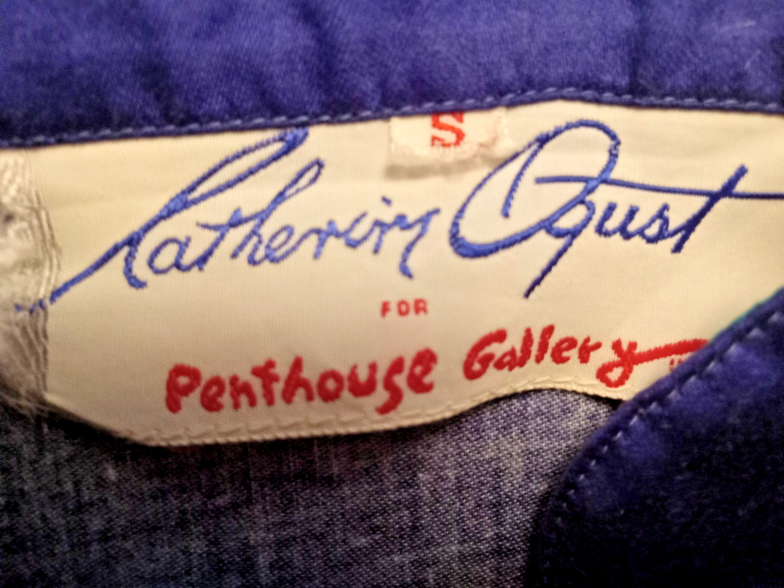 Vintage 70s Catherine Ogust Penthouse Dress. Geometric Cotton Tunic. Very good!