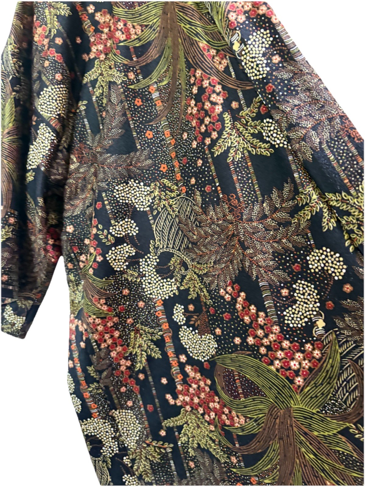 Vintage 70s 80s DeWeese Design Swim & Sun Floral Rare Coverup OS