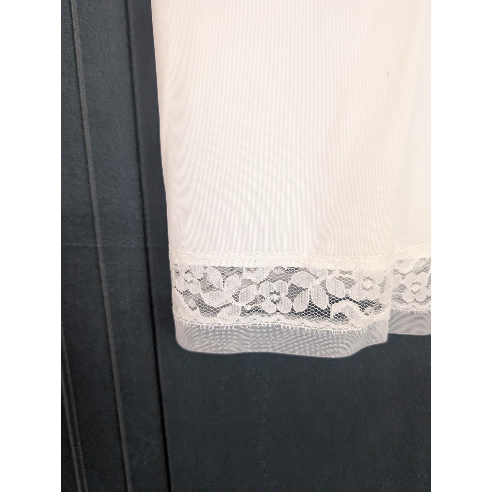 Two Unworn Vintage Slips in Original Box Snowdon Size 34 Small White Nylon Lace
