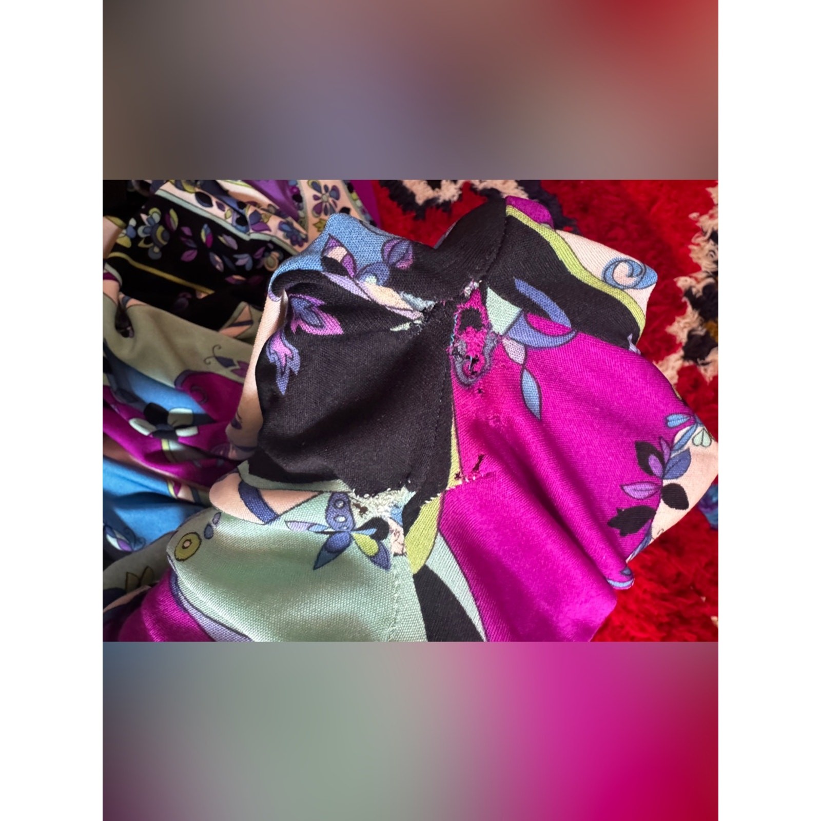 60s Vintage Stretch Silk Pucci Mini Dress Sz M