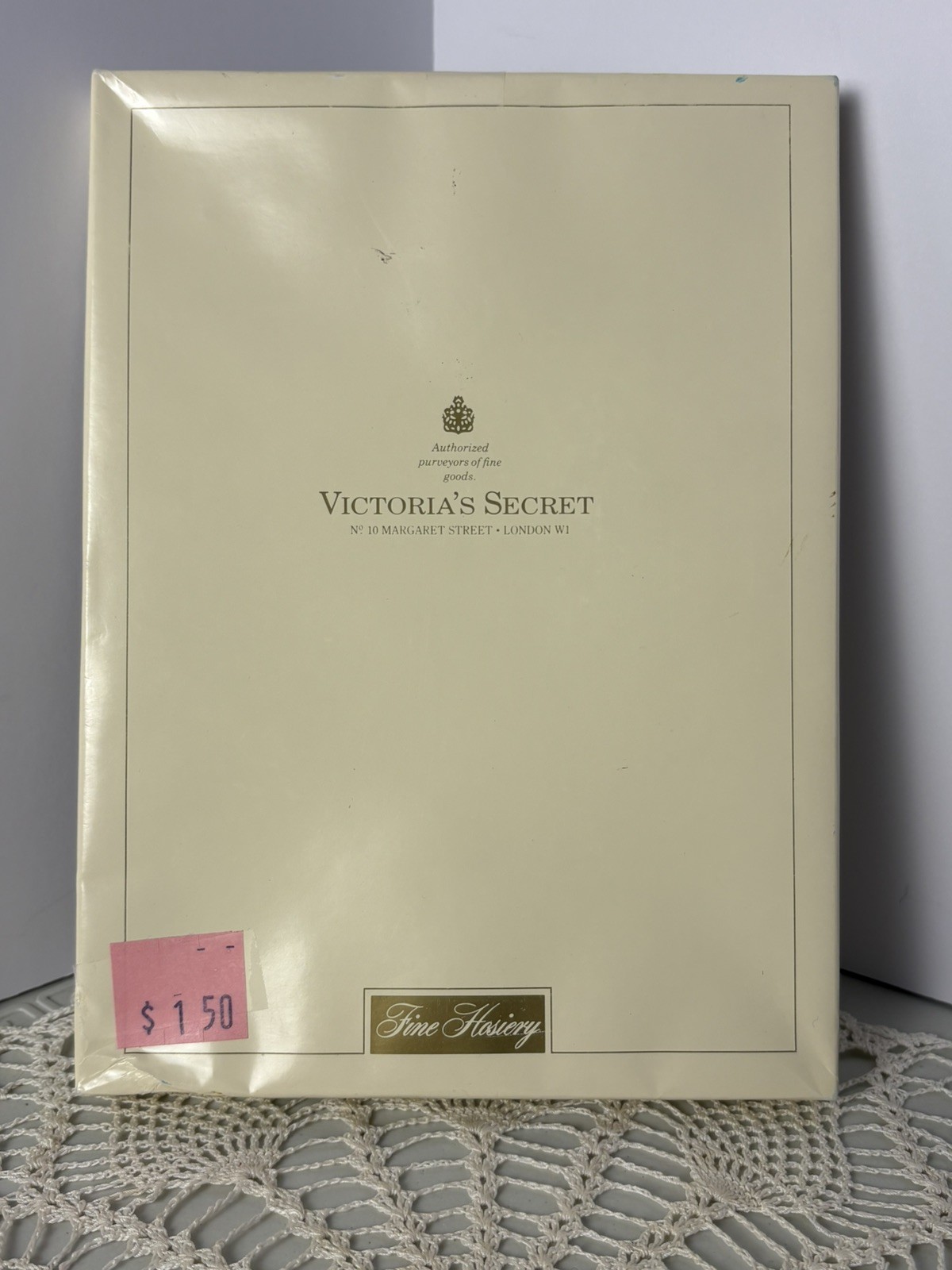 Victorias Secret Hosiery Ultra Sheer Stockings Off Black Medium Vintage
