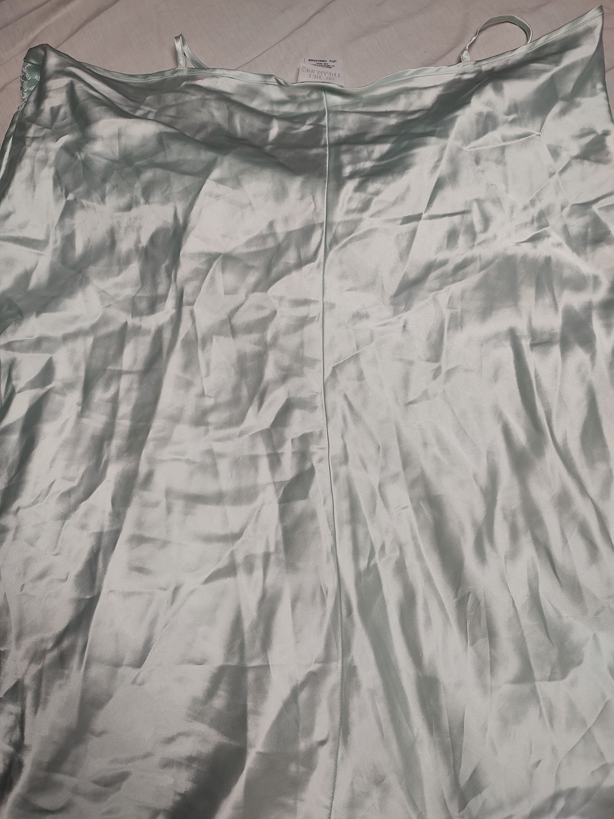 Secret Treasures Mint Green Silky Sheer Lace Nylon Nightie Nightgown Womens 2XL