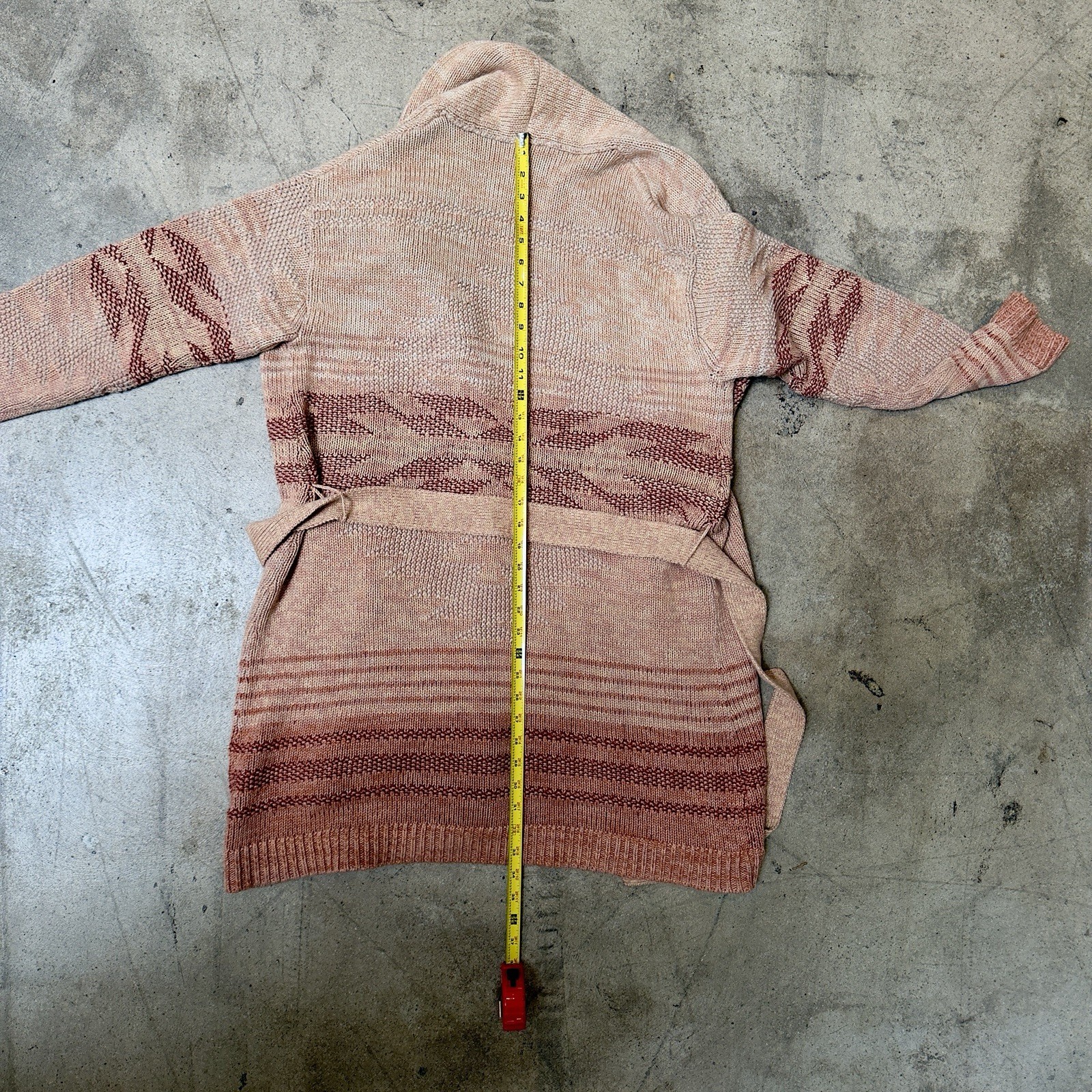 Vintage Women’s Pendleton Wrap Around Shawl Collar Belted Sweater Size L