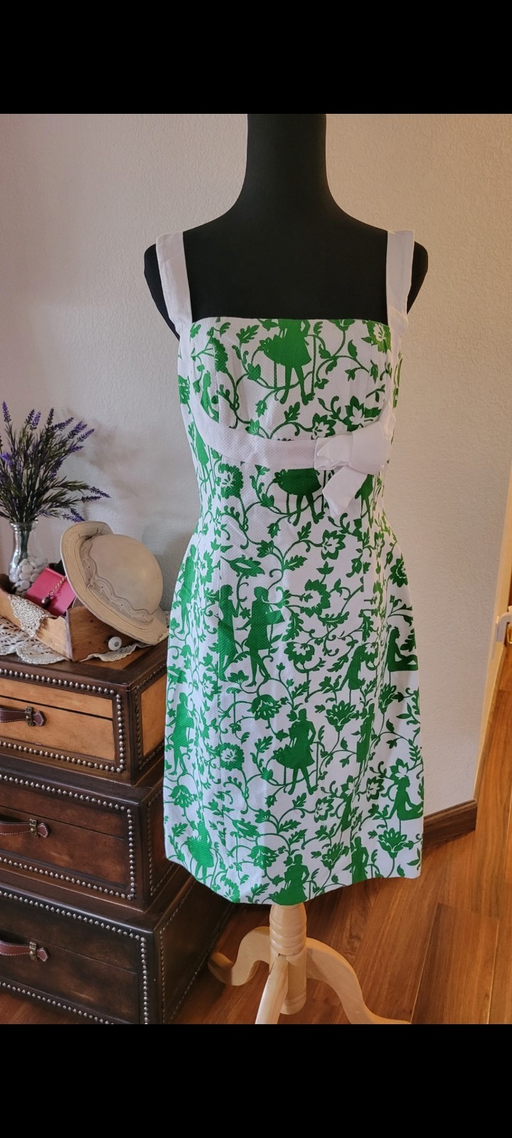 Vintage Willi Smith « Country Club » Retro-Style Sheath Dress – Sz 8