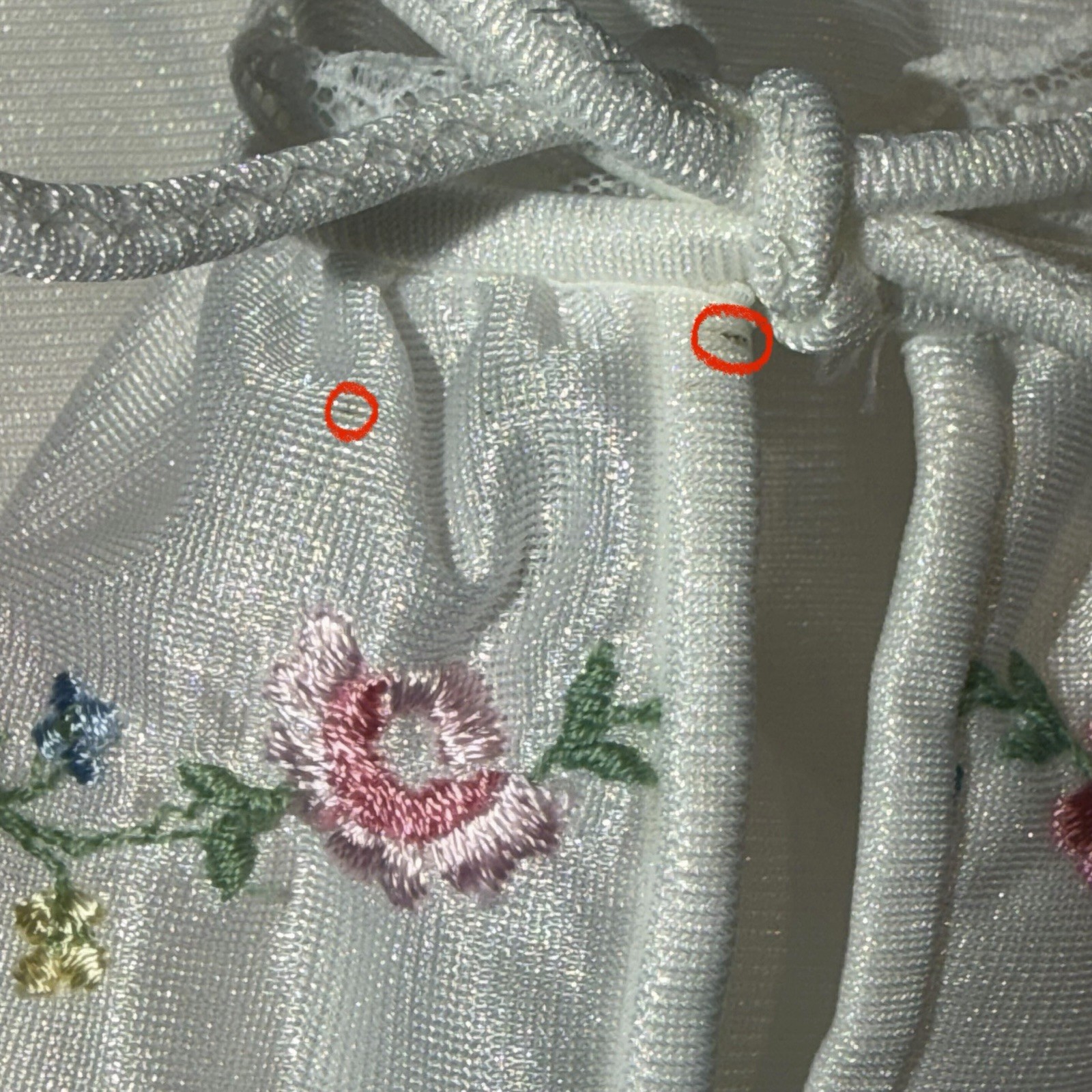 Vtg Sears Grannycore Prairie Nightgown L 38/40 Button Lace Cuff Victorian RARE