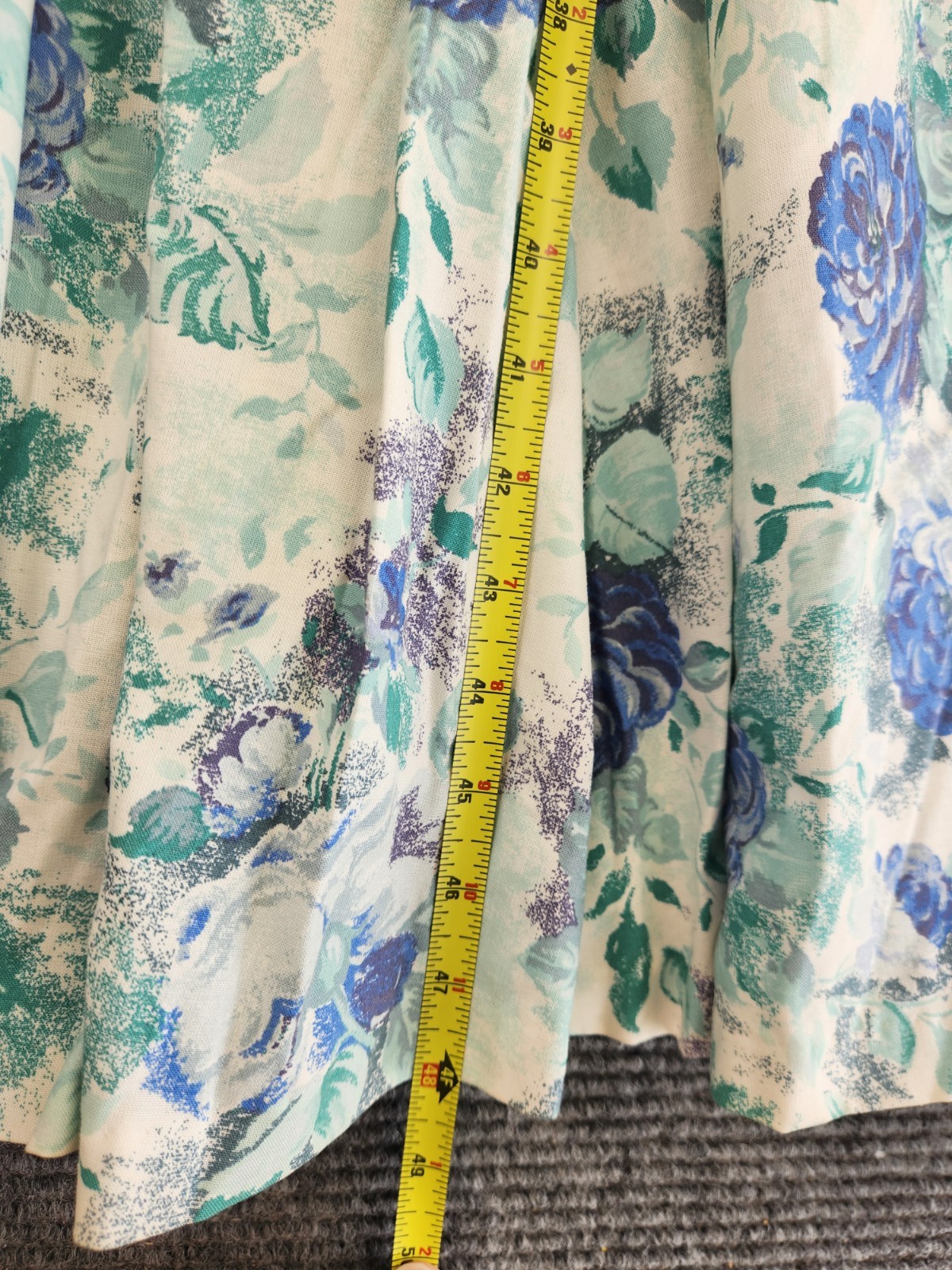 Vintage Laura Ashley Dress Size 4 Blue White Floral Cottagecore Sweetheart