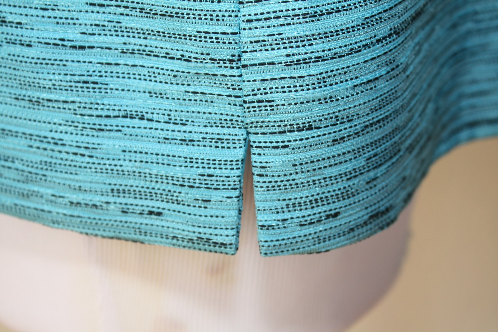 VTG Quiet Luxury Y2K KASPER Set Jacket & Sleeveless Top Sz 12P Turquoise Black *