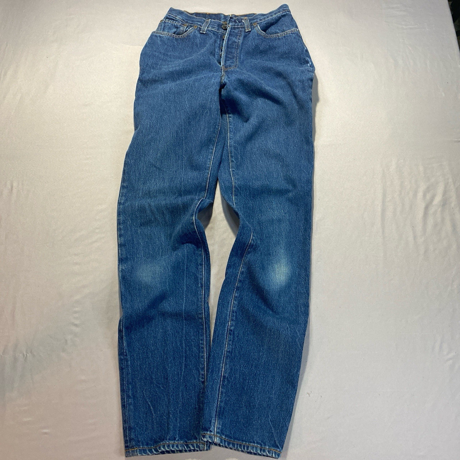 Vintage Levis 17501 Womens High Waist Button Fly Jeans Sz 7 Meas 24×33 USA 1987