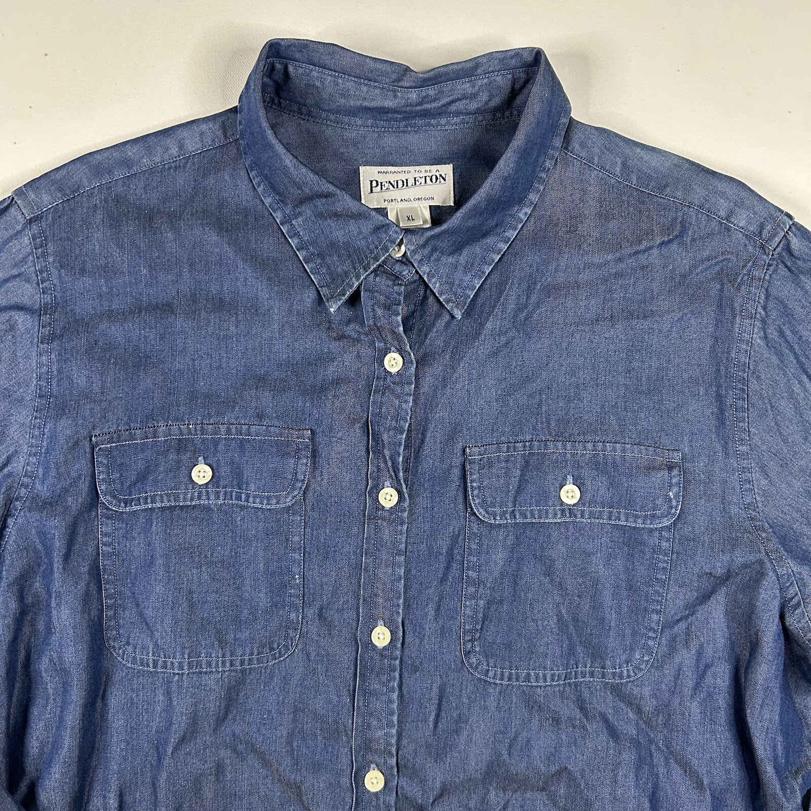 Vintage Pendleton Shirt Womans XL Tencel USA Long Sleeve High Grade Western