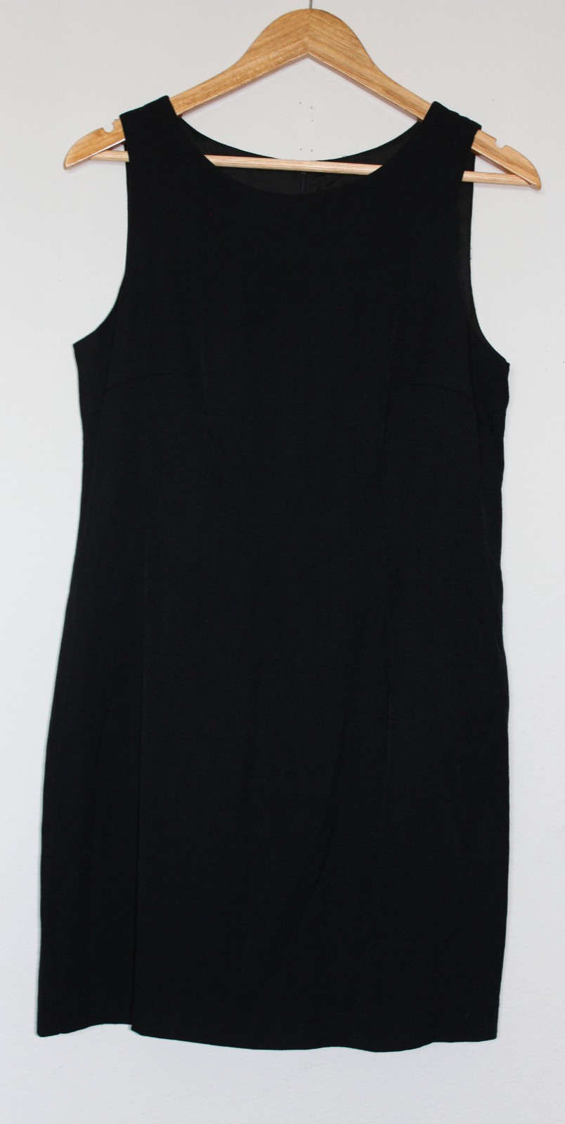 Vintage 90s Lois Snyder Dani Max Sheath Dress Black Sleeveless LBD Minimalist 10