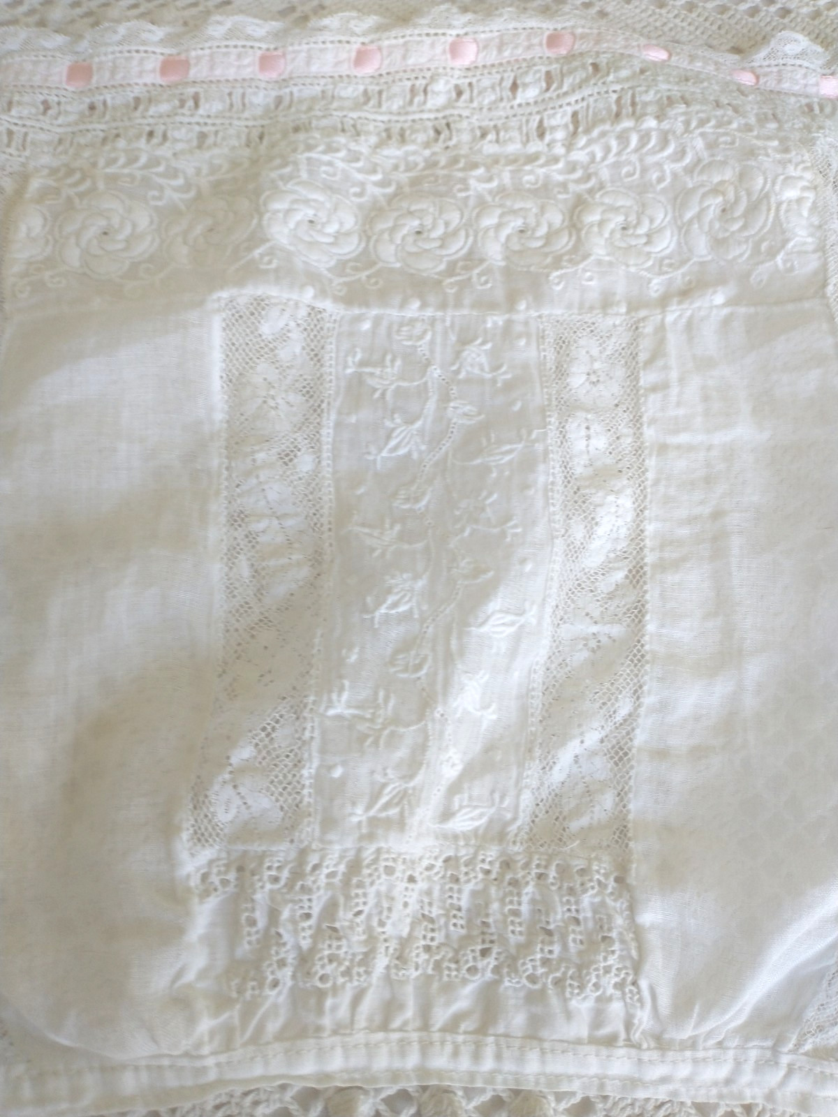 Antique Edwardian Victorian Camisole Corset Cover Camisole Lace-Lace-Lace