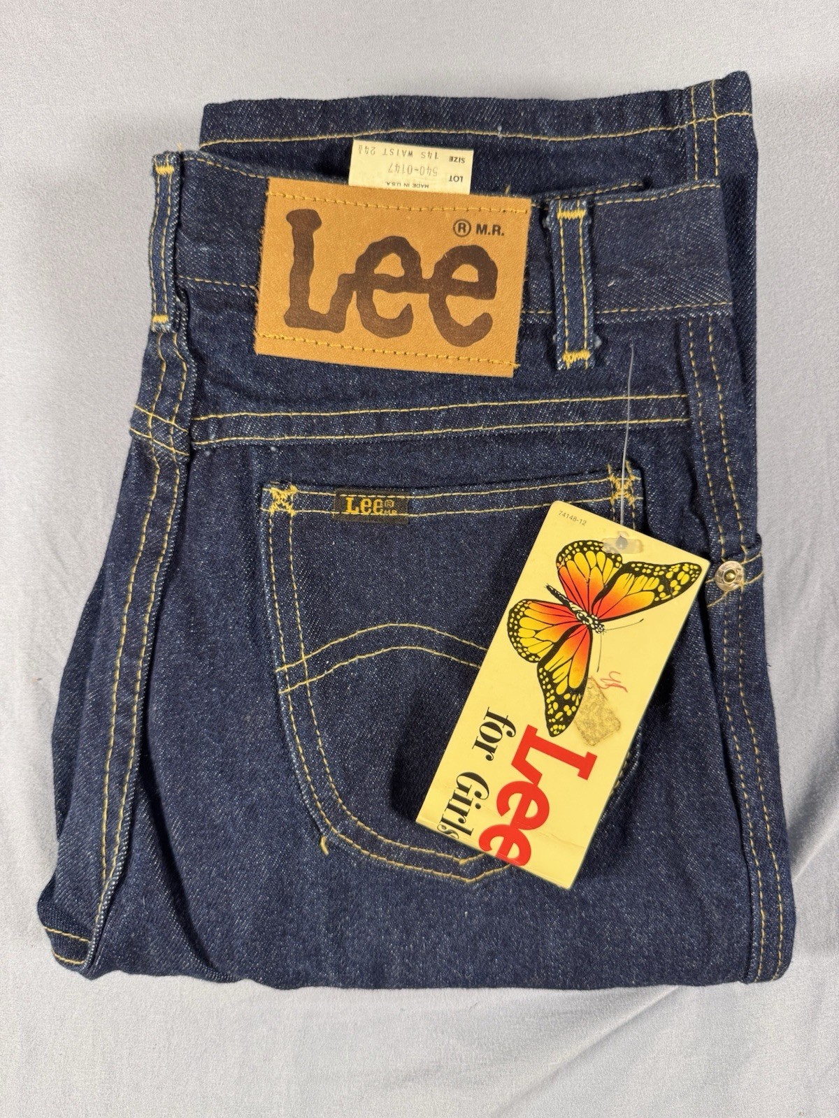 Lee Riders Vintage Denim Juniors Jeans Deadstock USA Straight Leg (14.5 x 24.5W