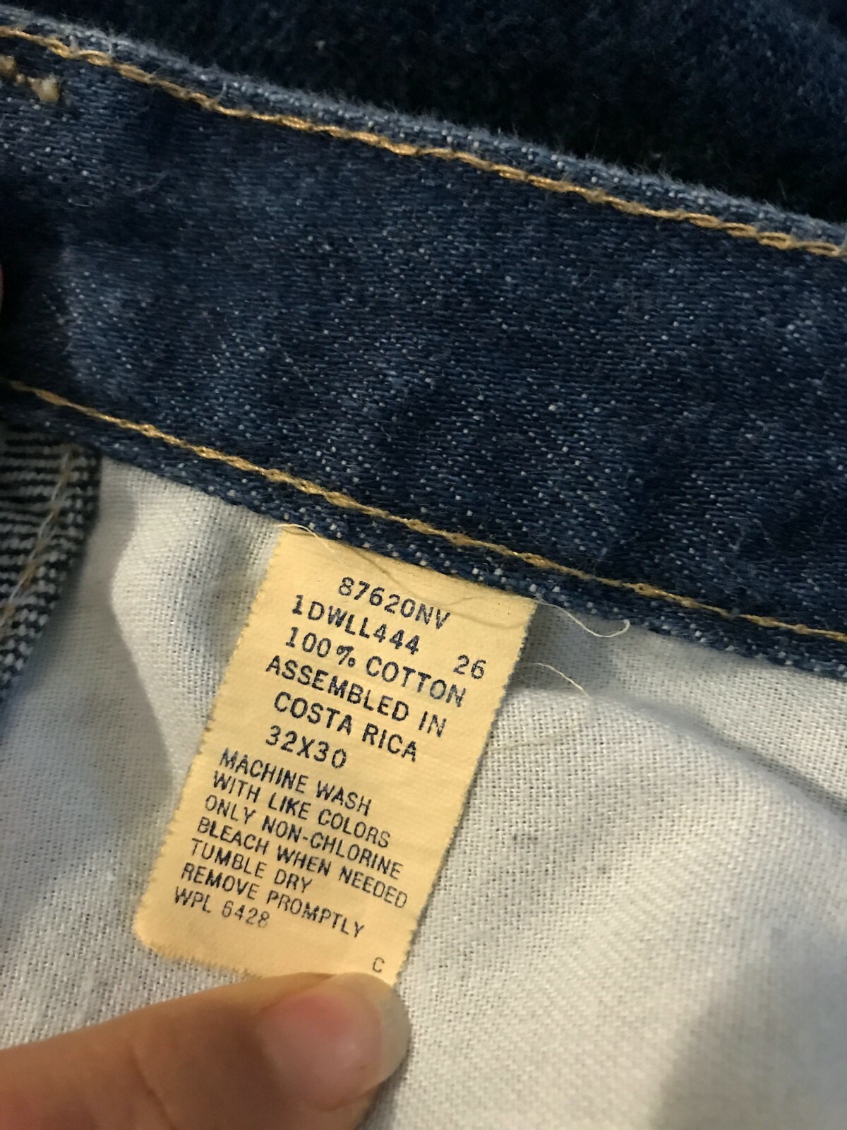 Vtg 80s Rustler wide leg dark wash flare jeans 28.5&Prime; dark denim casual everyday