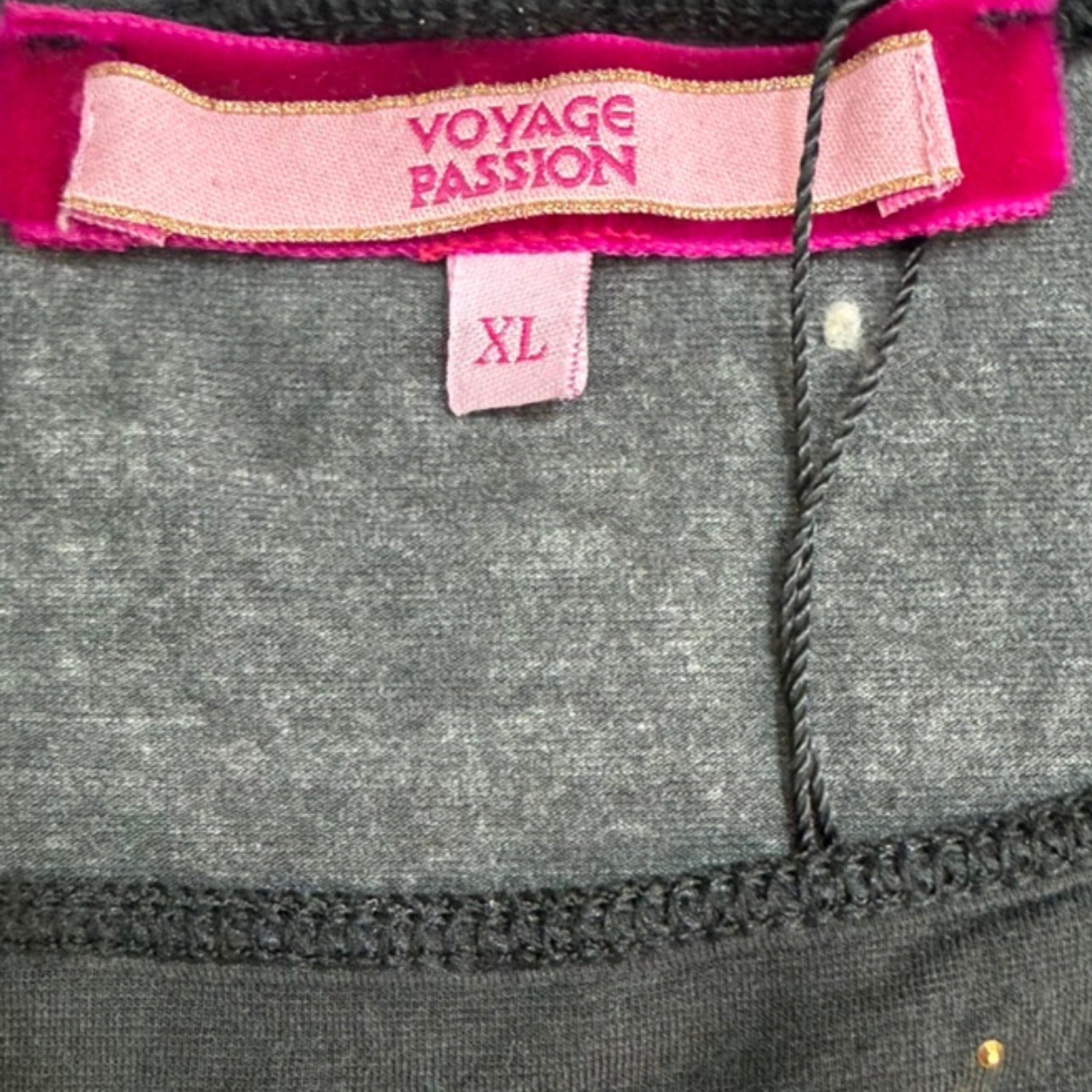 Voyage Passion Vintage Printed Crystal Embellished Tank Top
