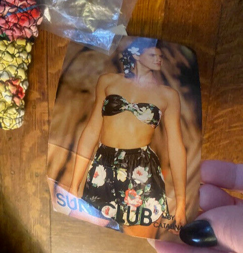 Vtg 1980&rsquo;s Sun Club by Catalina 2 Piece Shorts Swim Suit