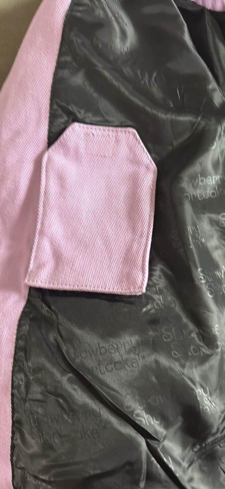 Vintage Lavendar Strawberry Shortcake Angel Cake Bomber Jacket
