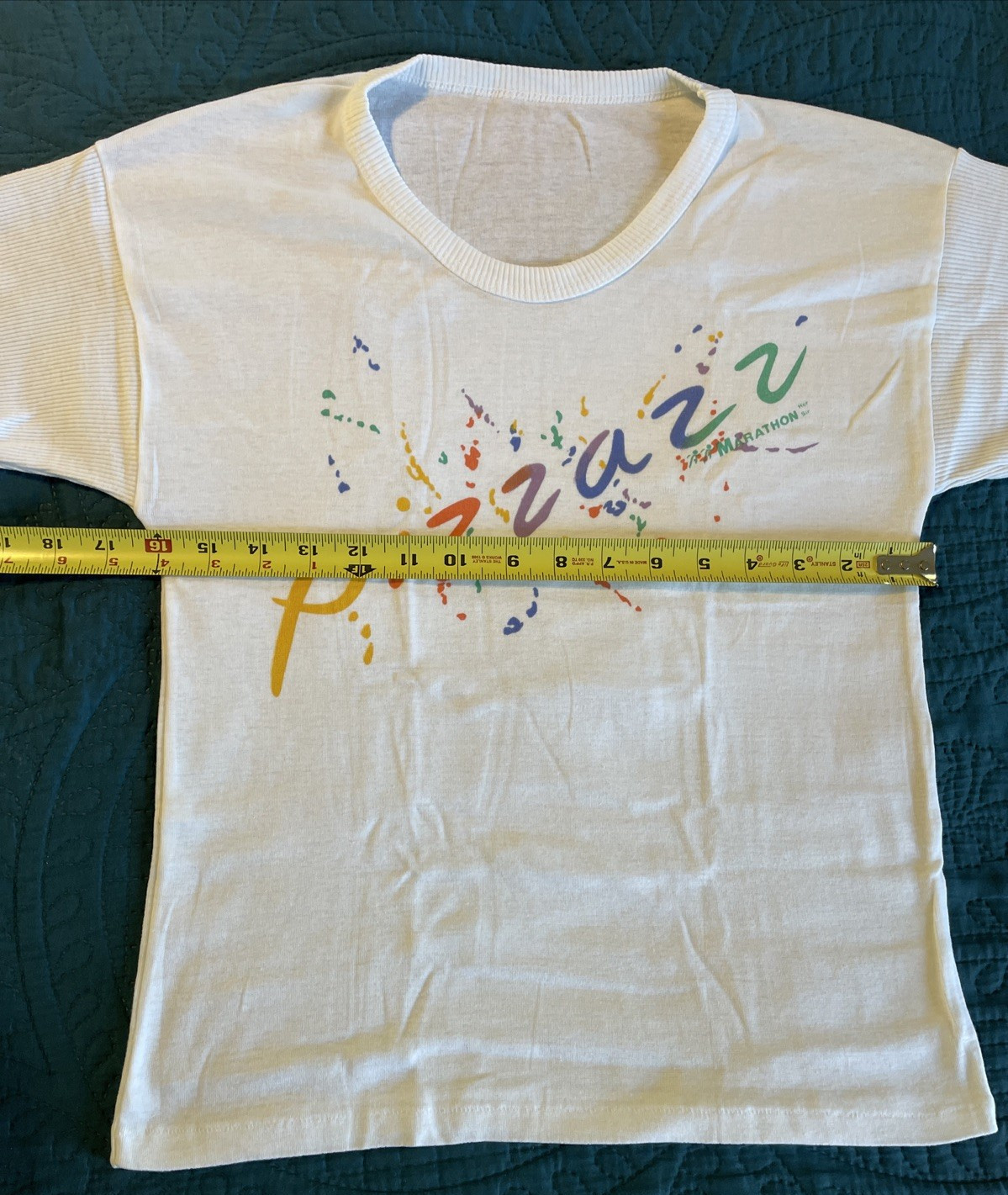 Vintage 1980&rsquo;s~PIZZAZZ Marathon women’s T-shirt, MarathonHer, S-M