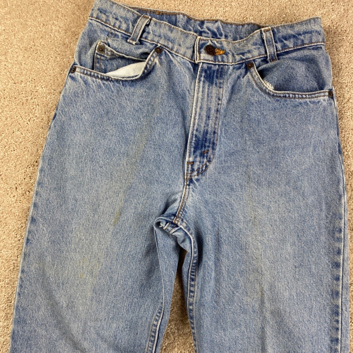 Levis 550 Student Vintage Orange Tab Jeans Made in USA Blue W29 L32 40750-0299