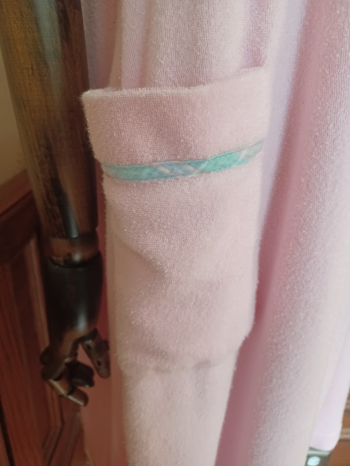 Vintage 1970s/1980s Leisure Life Pink Pastel Terrycloth Cottagecore House Dress