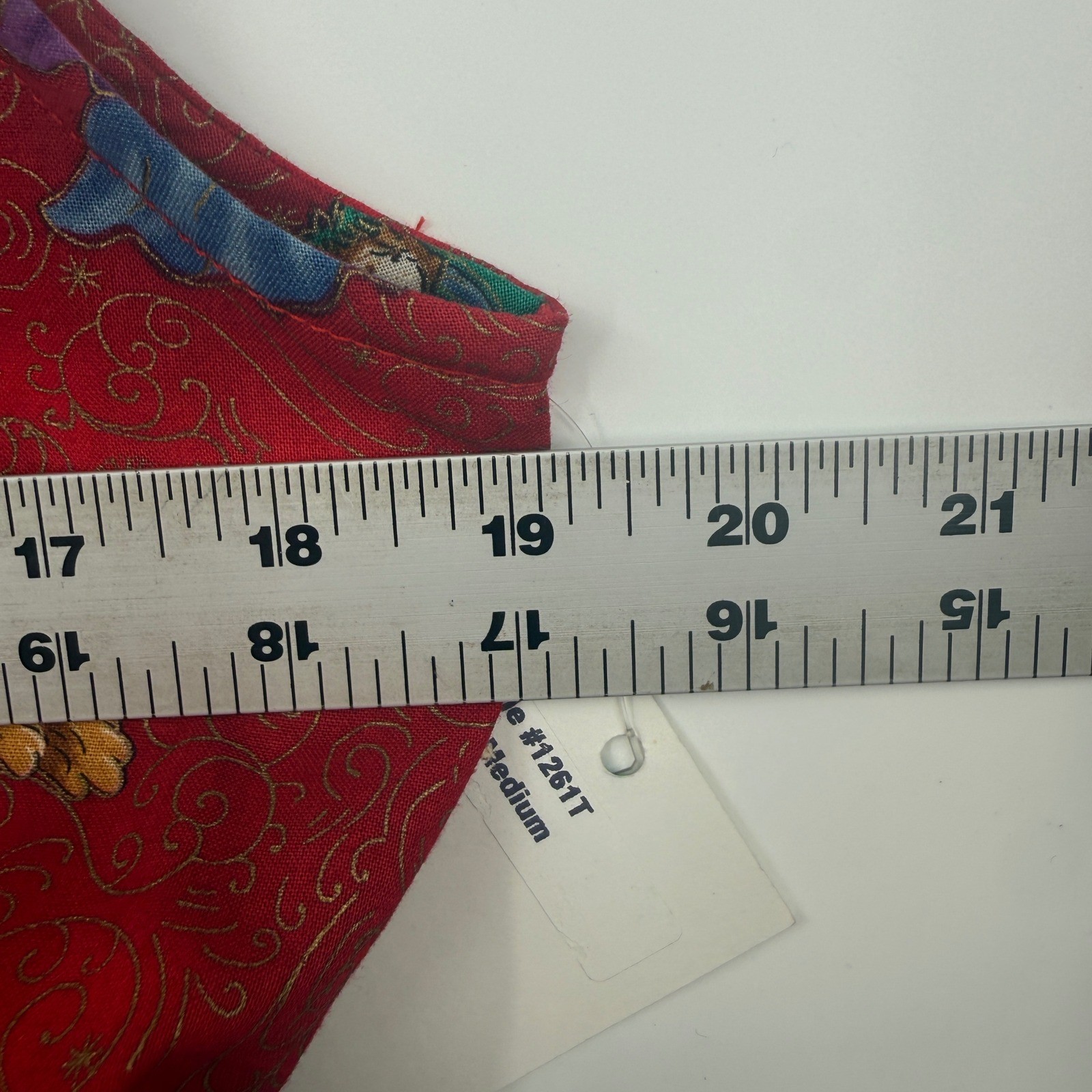 Vintage Dock of the Bay Dress Women M Red Cotton Angel Christmas Maxi Christmas