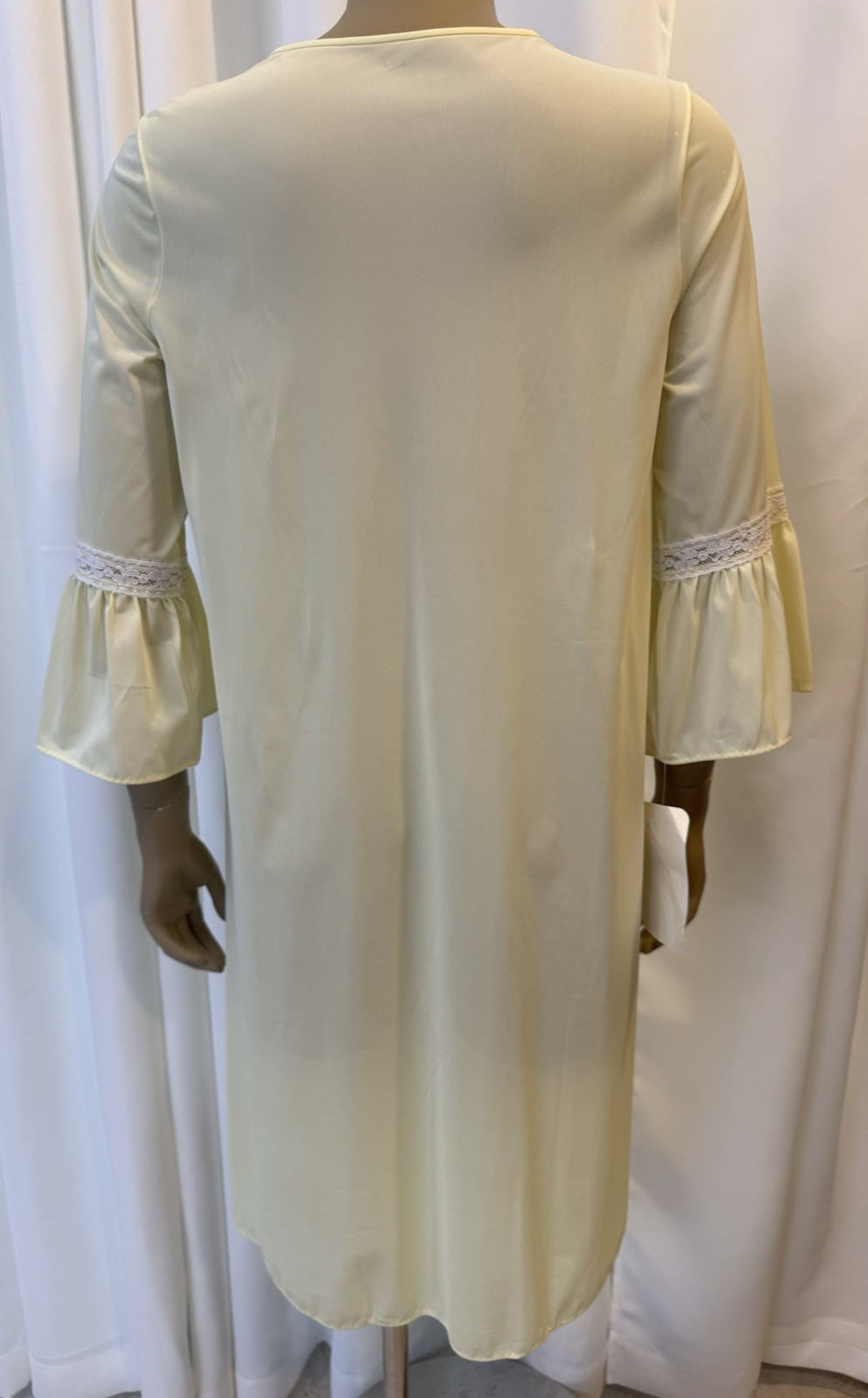 Vtg SHADOWLINE Nursing Nightgown Embroidery New Mom Hospital NOS w/Tags S/M 80&rsquo;s