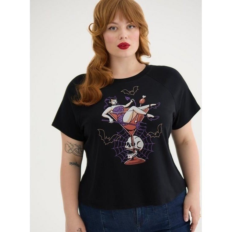 NWT Torrid Retro Chic Fitted Vintage Jersey Crop Tee 3X
