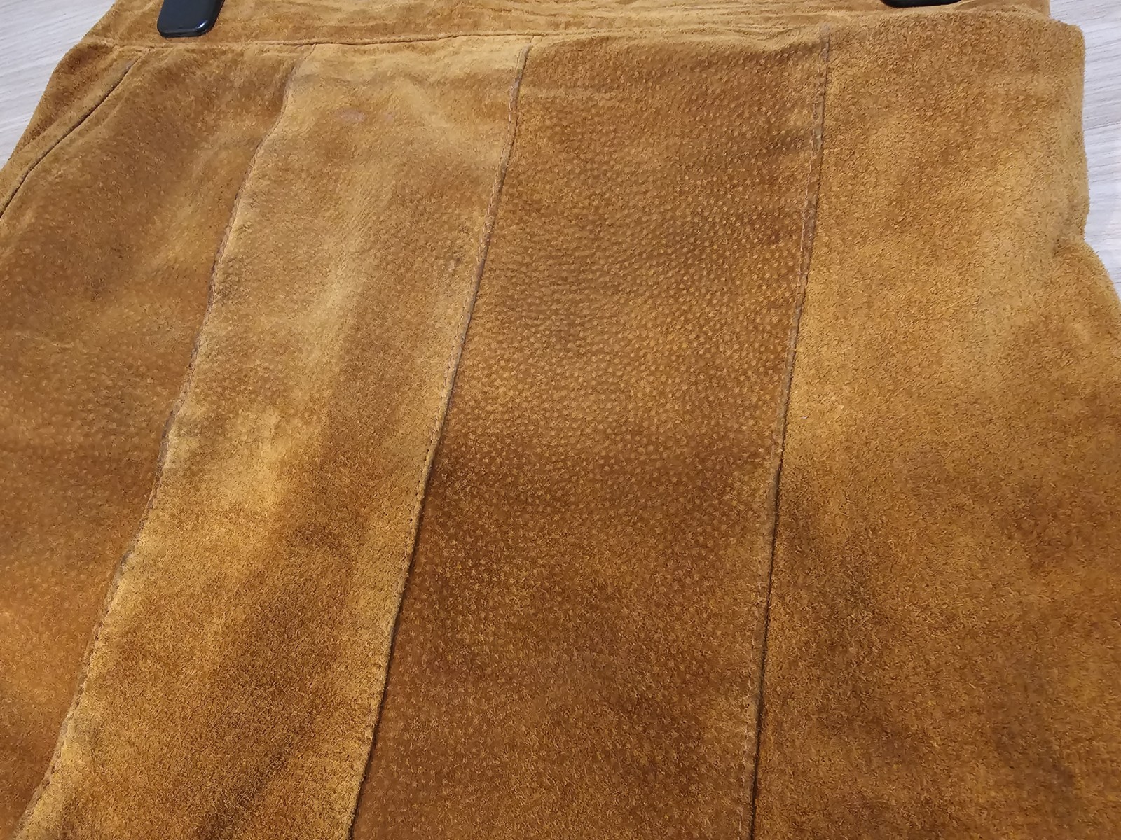 Vintage 1980s DESA Suede leather Jacket & Skirt Set